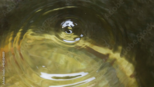Circular dim water. Pure water vibration. With a background of water © Udayakumar
