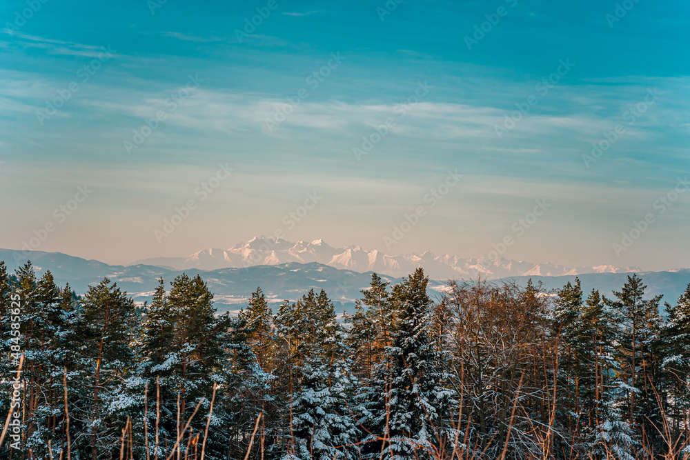 Obraz premium Góry widziane z Małopolski