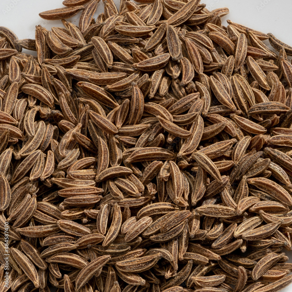 Detailed and large close up shot of caraway seeds & spice. Detailed and large close up shot of caraway seeds & spice.