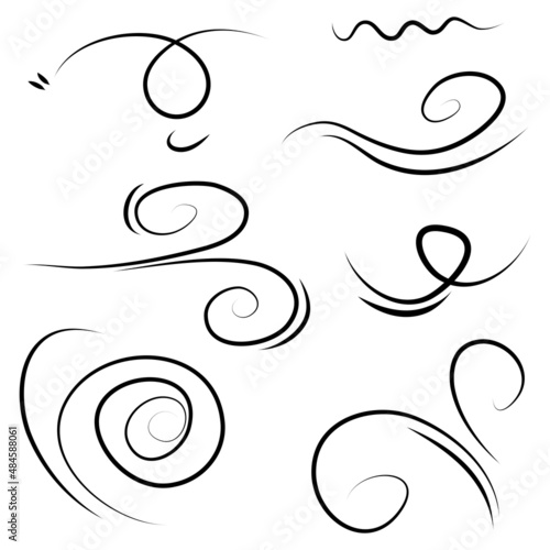 doodle wind illustration vector handrawn style