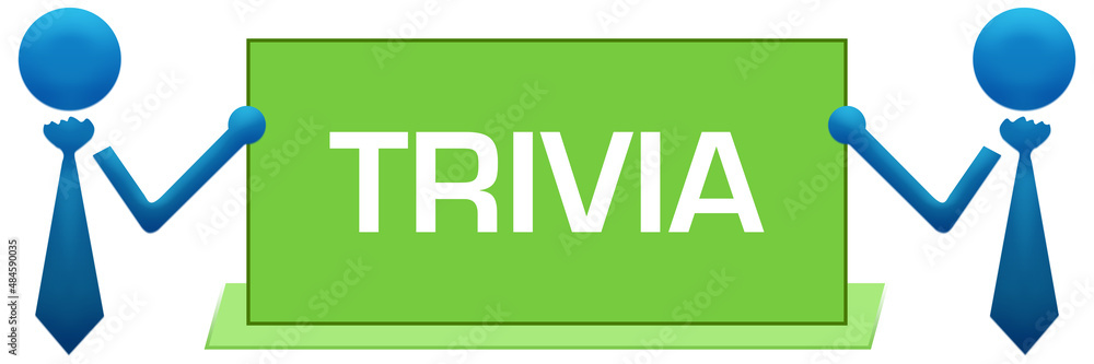 Trivia Banner Symbols Left Right Green Blue Trivia Banner Symbols Left Right Green Blue