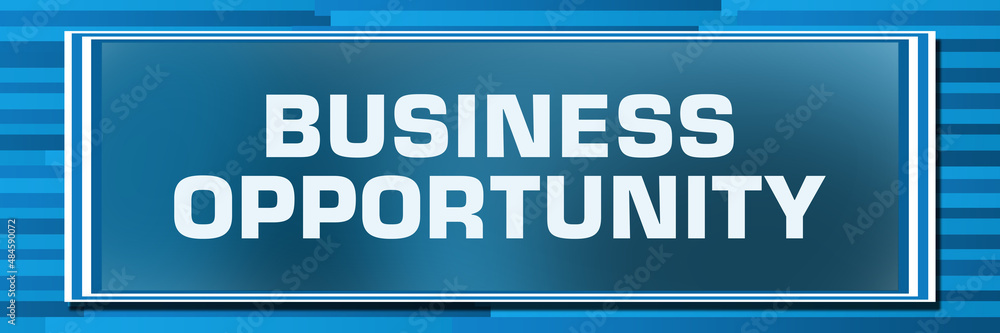 Business Opportunity Blue Lines Background Gradient Box Text Business Opportunity Blue Lines Background Gradient Box Text