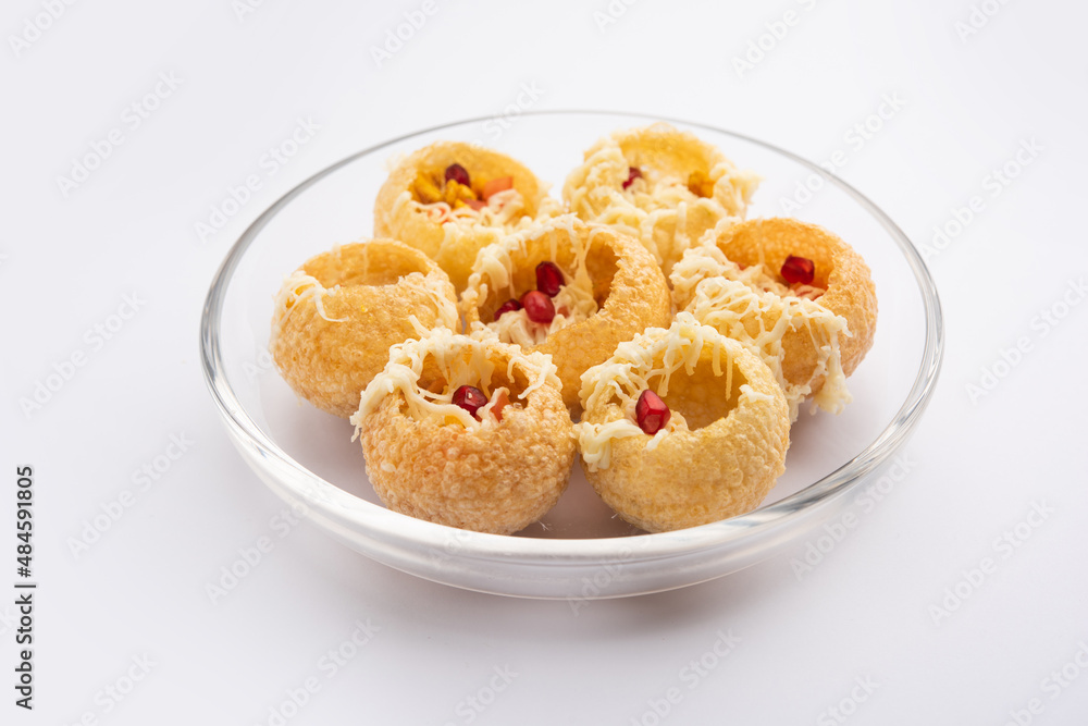 Cheese Pani Puri Cheese Pani Puri