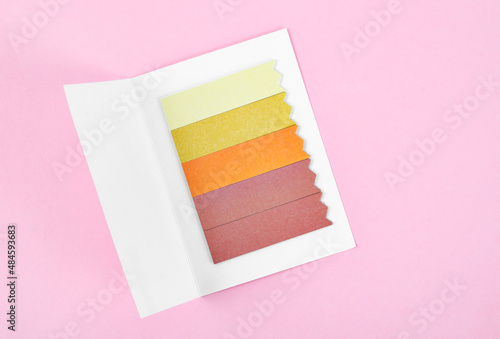 Set of multicolored sticker paper index.