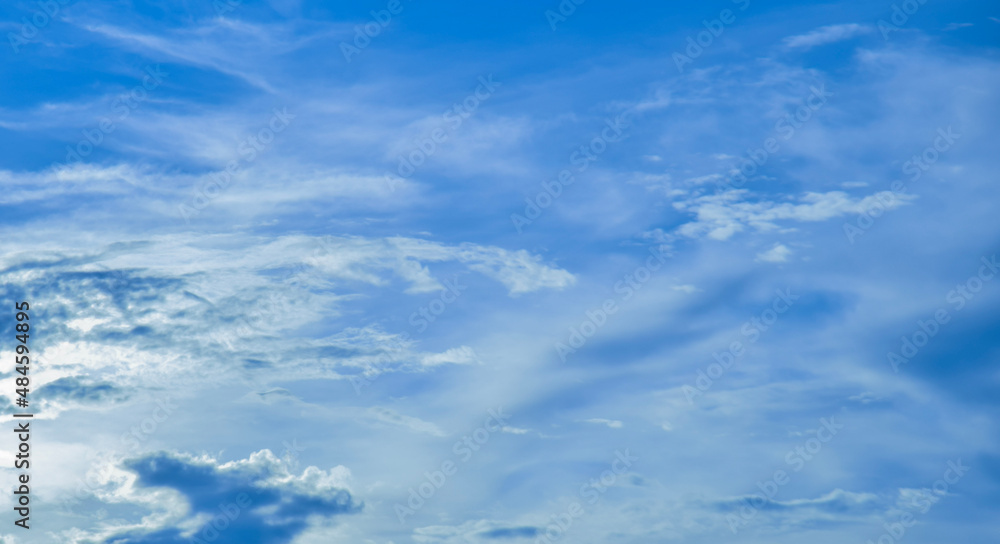 Sky background with cloud. Nature abstract,Blue sky with some clouds Gives a feeling of bright, open, and airy