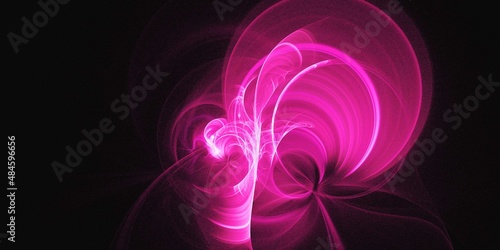 3D rendering abstract multicolor fractal background