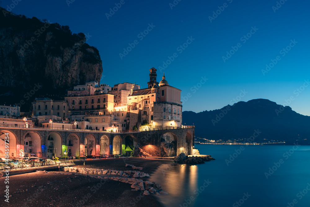 village of atrani, in the amalfi coast, italy