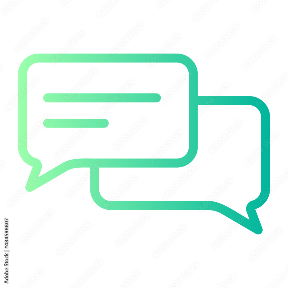 speech bubble gradient icon speech bubble gradient icon