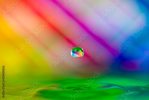 colorful Water drop photography  © vartzbed