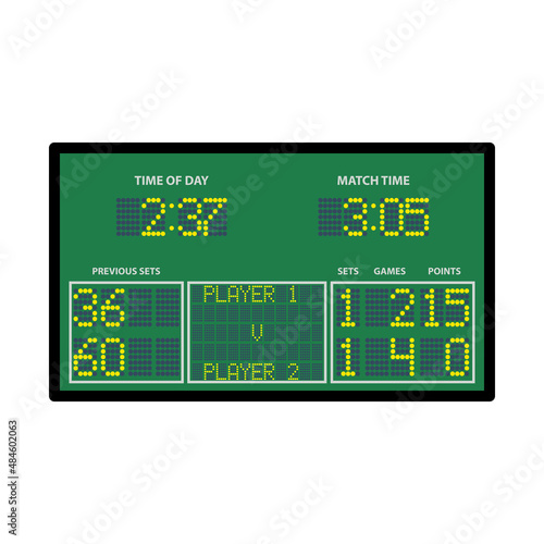 Tennis Scoreboard Icon