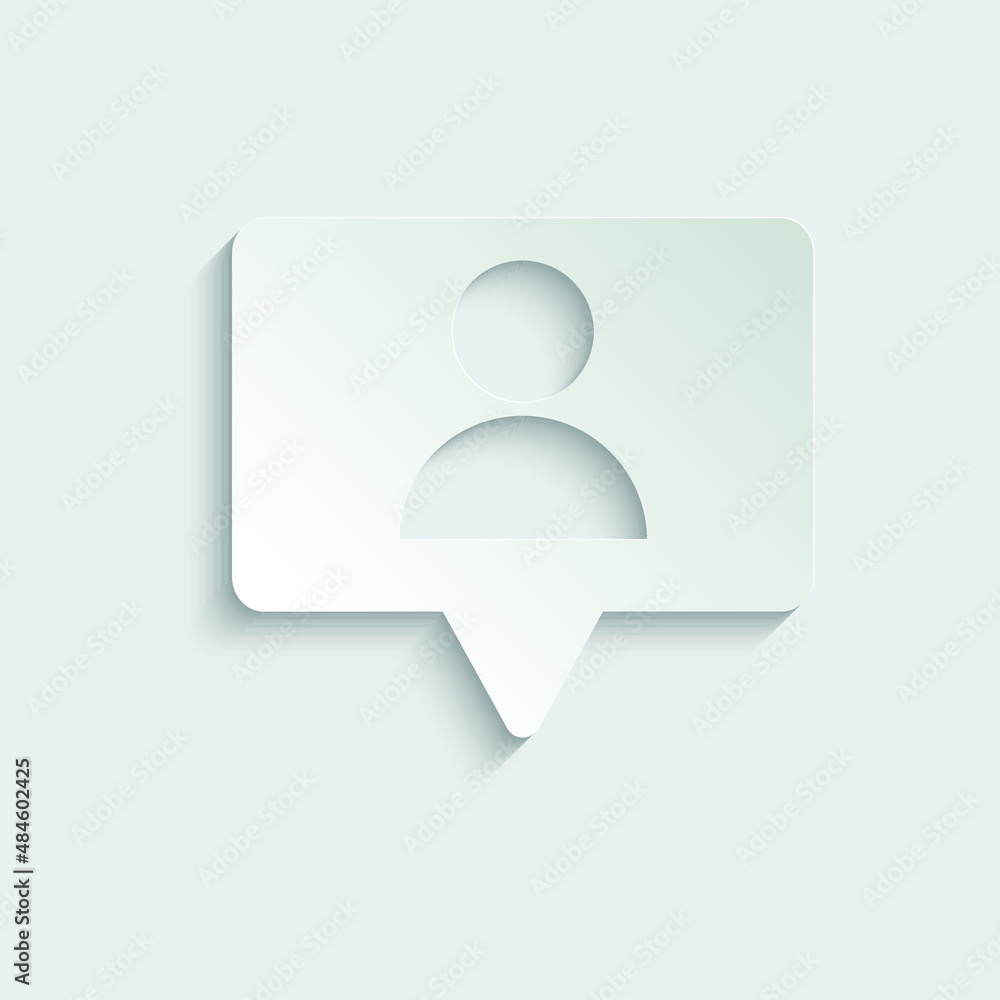 People chat icon vector avatar sign. User or follower icon People chat icon vector avatar sign. User or follower icon