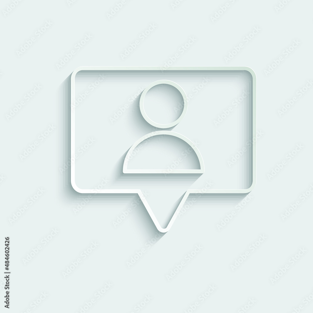 People chat icon vector avatar sign. User or follower icon People chat icon vector avatar sign. User or follower icon