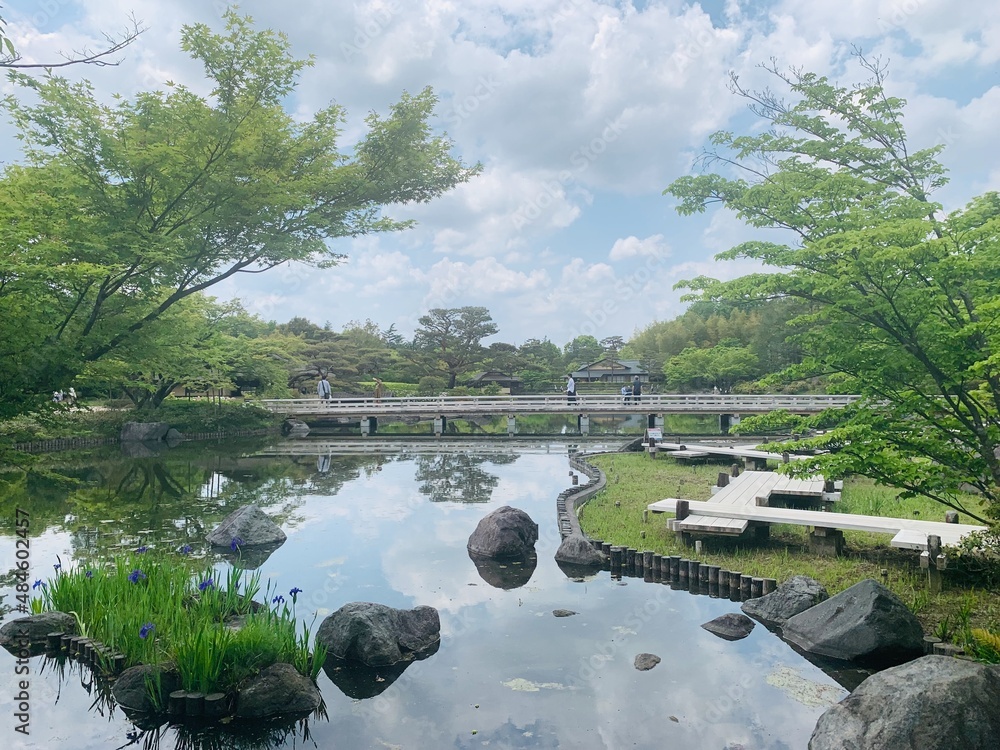 Naklejka premium 日本庭園