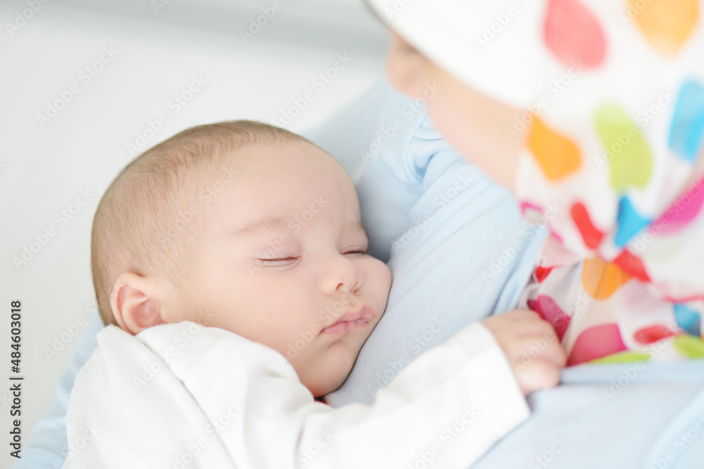 Beautiful baby of two months old in his Beautiful baby of two months old in his