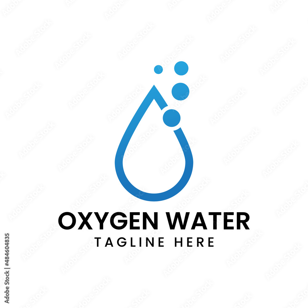 oxygen water vector logo design oxygen water vector logo design