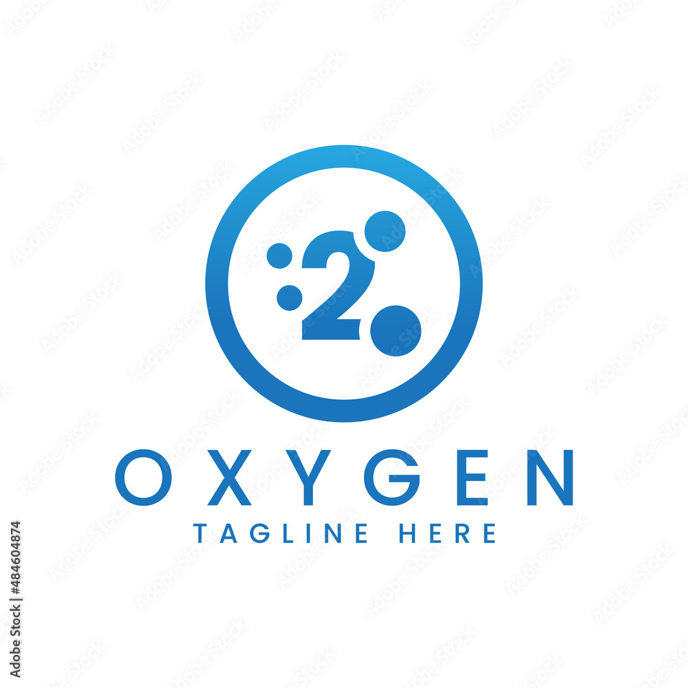 modern oxygen vector logo design modern oxygen vector logo design