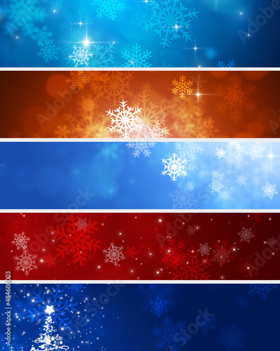 Snow Winter Bright Banners