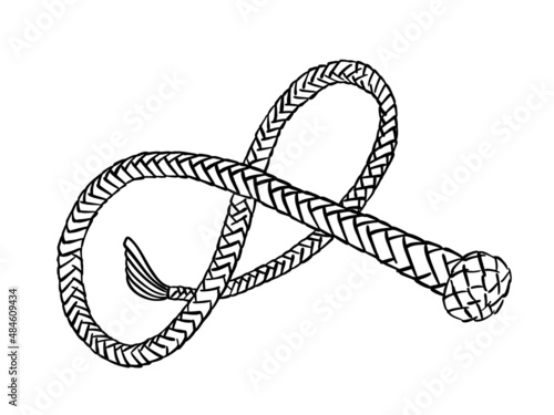 stroke drawing of horse leather whip whip submission game bdsm flogger