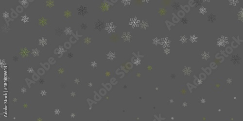 Light gray vector doodle pattern with flowers.