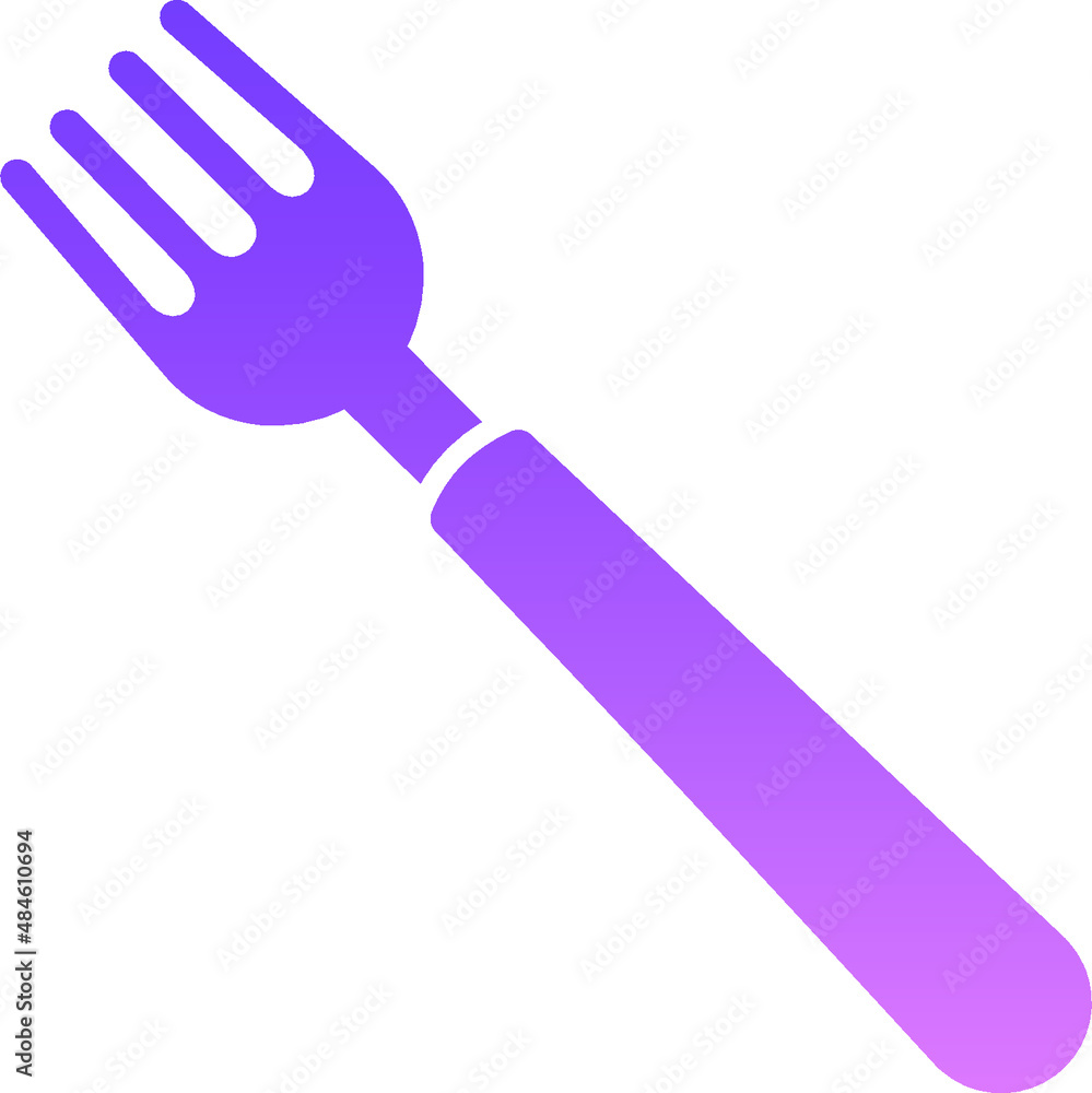 Fork Glyph Gradient Fork Glyph Gradient