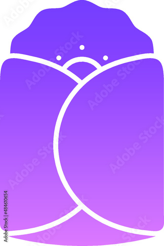 Fast Food Recipes Glyph Gradient