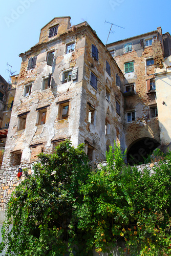 Street Scene, Cityscape View, Corfu Old Town, Corfu, Jonian Islands, Greece, Europe photo