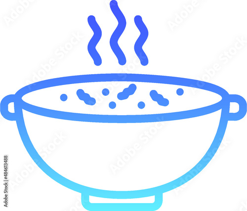Soup Recipes Line Gradient
