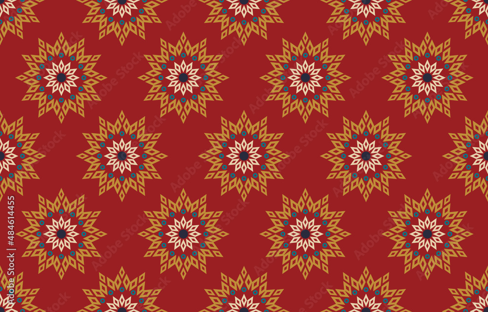 Ethnic abstract  
Indian seamless pattern in tribal, folk embroidery, and Asian style. Aztec geometric art ornament print.Design for carpet, wallpaper, clothing, wrapping, fabric, cover, textile.