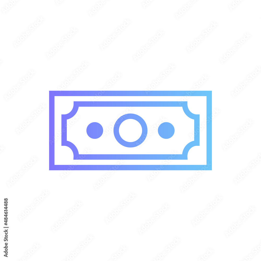 dollar vector icon with gradient dollar vector icon with gradient