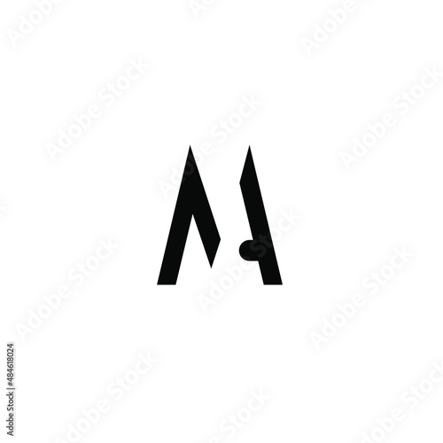 initial MA logo vector