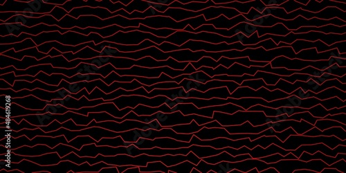 Dark Red vector texture with circular arc. Abstract gradient illustration with wry lines. Smart design for your promotions.