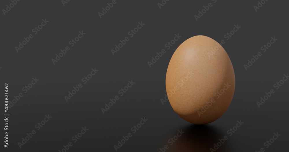 3d render. brown egg easter simple egg background. 3d trendy modern black background. 3d render. brown egg easter simple egg background. 3d trendy modern black background.