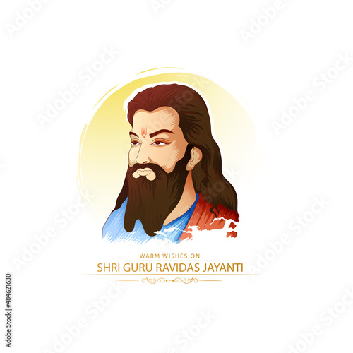 celebration Vector Illustration
of happy Guru ravidas jayanti. photo