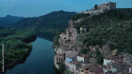 Wallpaper Mural Castillo templario medieval de Miravet en Tarragona Spain Torontodigital.ca