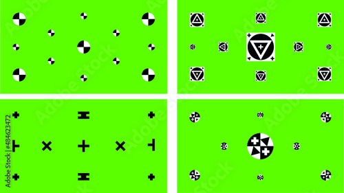 VFX vector Tracking Points for motion tracking on a greenscreen - tested on real studio and 3D projects