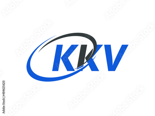 Free Download KKV letter creative modern elegant swoosh logo design - GFXLoad