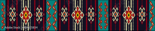  Ornament is made in bright juicy perfectly matching colors navajo. Ornament mosaic ethnic folk pattern.