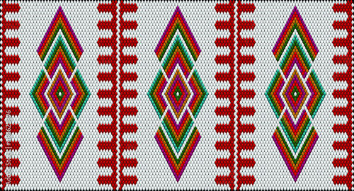 Ornament  is made in bright  juicy perfectly matching colors  navajo. Ornament mosaic ethnic folk pattern.