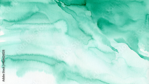Wallpaper Mural Green color watercolor textur illustration background art paper  - Creative Aquarelle painted textured canvas for vintage design, invitation card, template, hand-drwan Torontodigital.ca