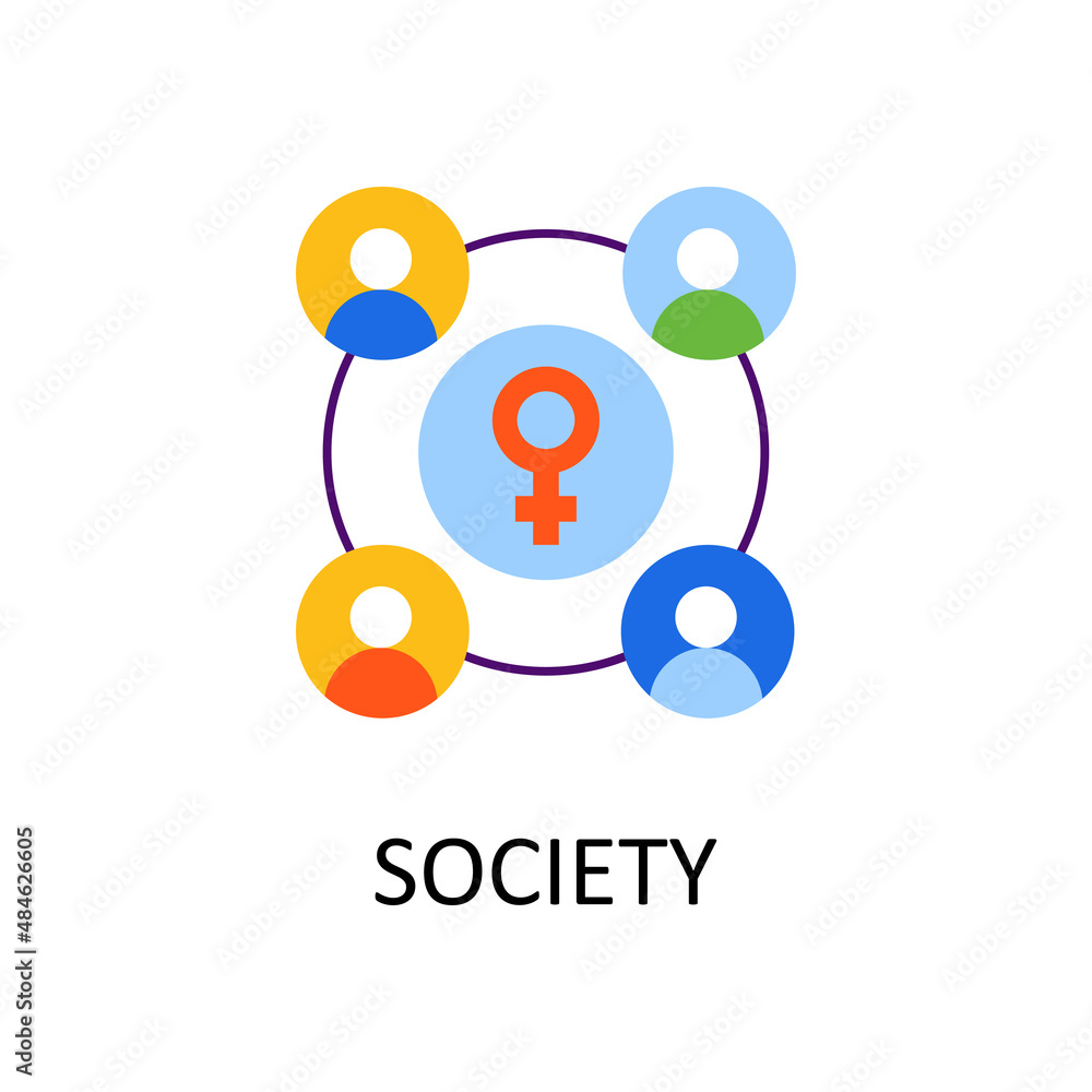 Society vector Flat Icon Design illustration. Home Improvements Symbol on White background EPS 10 File Society vector Flat Icon Design illustration. Home Improvements Symbol on White background EPS 10 File