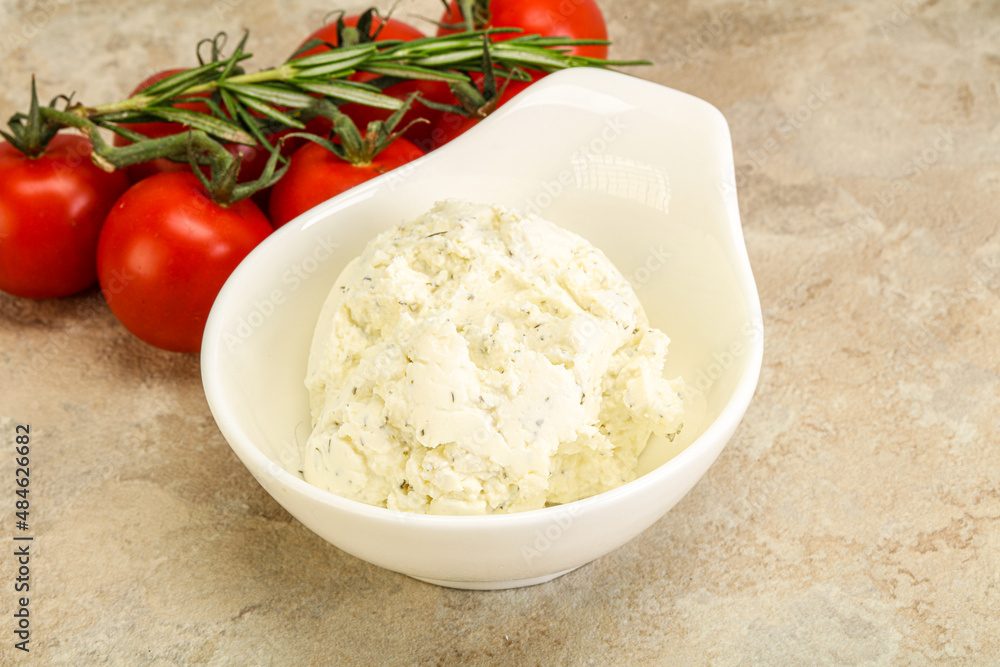 Soft cream cheese with herbs Soft cream cheese with herbs
