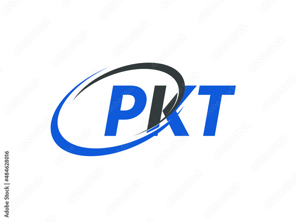PKT letter creative modern elegant swoosh logo design PKT letter creative modern elegant swoosh logo design