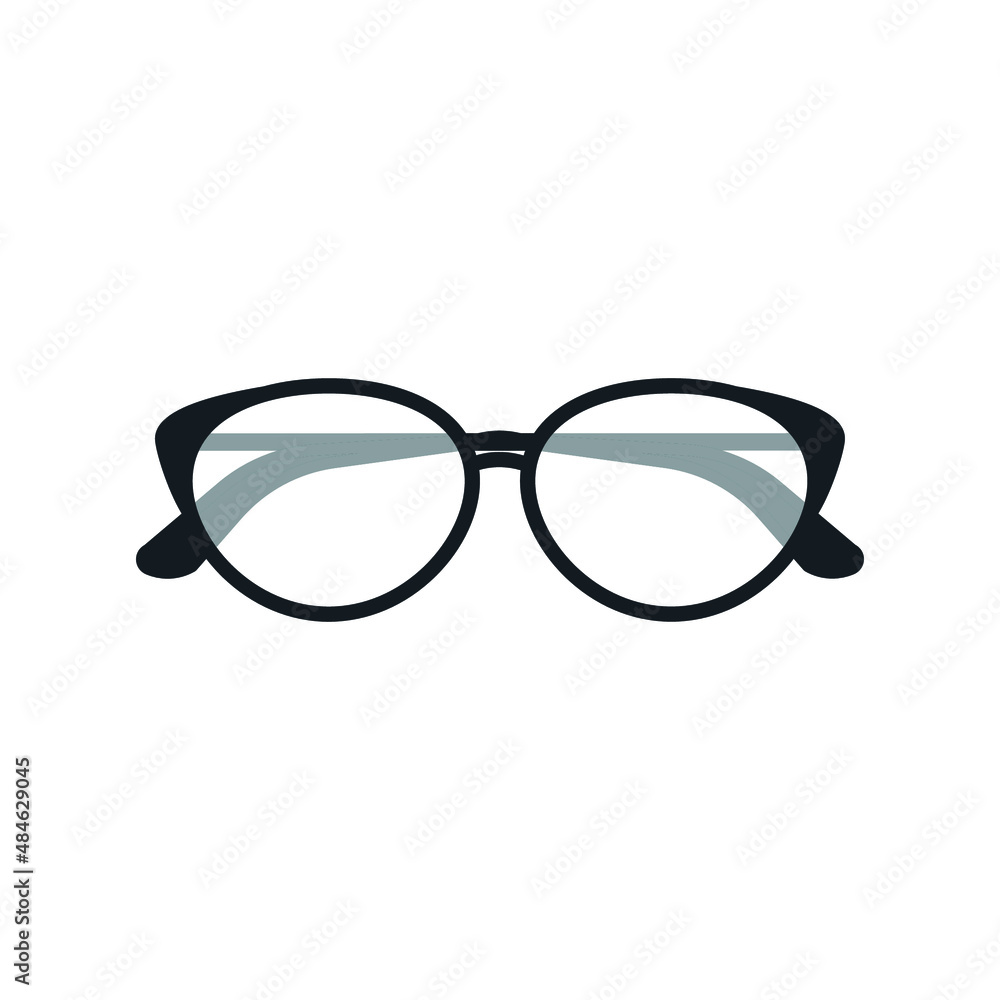 Vector Glasses on White background. Vector Glasses on White background.