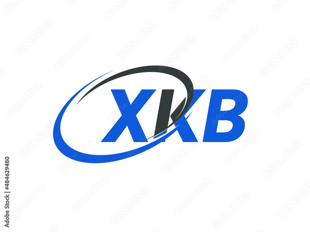 XKB letter creative modern elegant swoosh logo design XKB letter creative modern elegant swoosh logo design