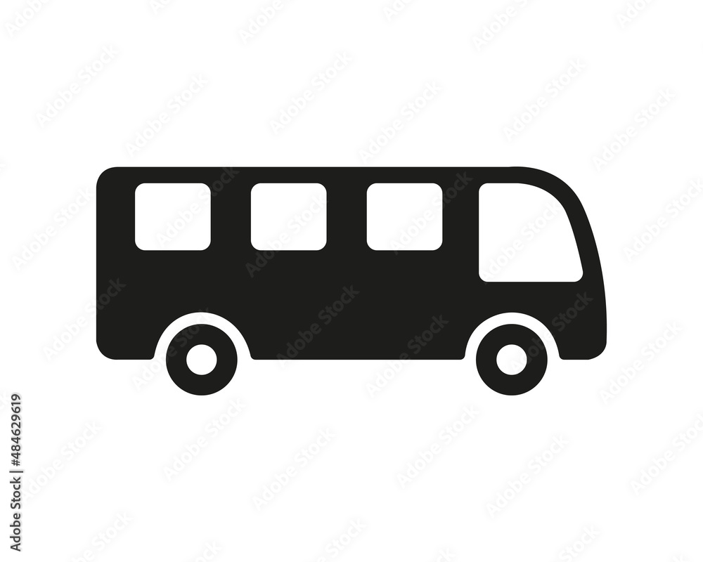 Bus. Vector image. Icon.