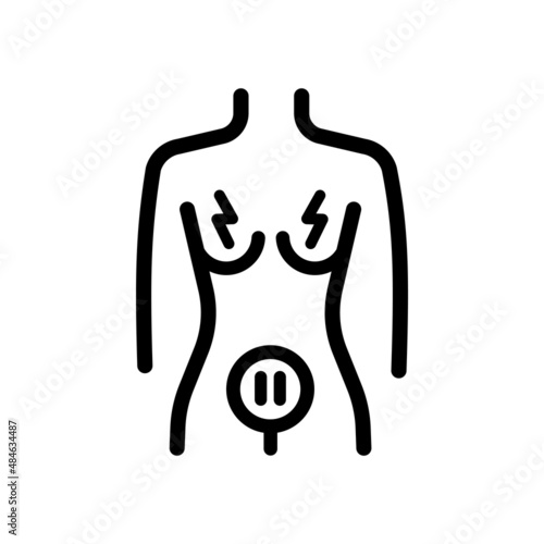 Menopause line icon. Vector signs for web graphics