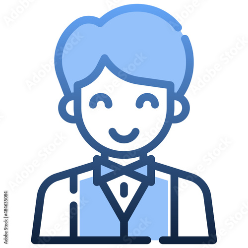 CROUPIER Gradient icon,linear,outline,graphic,illustration