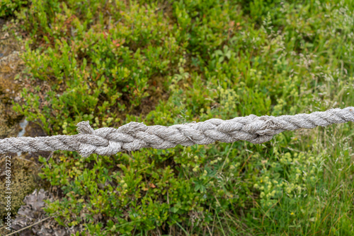 Konstfotografi Sailing rope long splice knot.