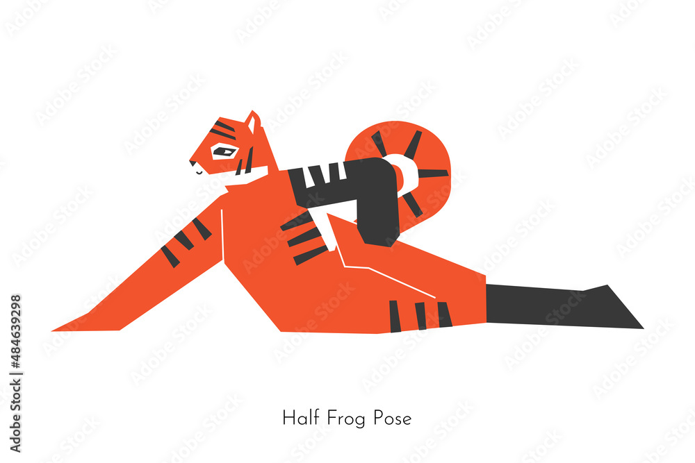 Half Frog Pose In Yoa Workout, Strong, Training, Wellbeing PNG Transparent  Image and Clipart for Free Download