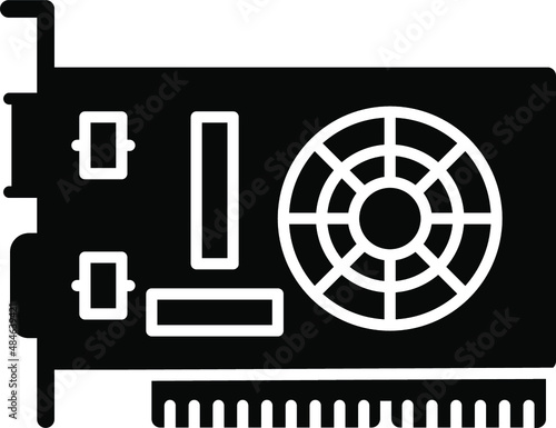 Graphics Card Glyph Icon